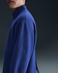 Nike 24.7 Mens Dri-FIT 1/2-Zip Soft Fleece Pullover Top Royal Blue M L