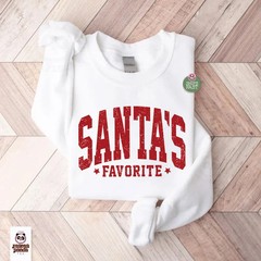 Santas Favorite Christmas Sweatshirt Holiday Funny Gift Apparel