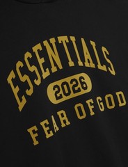 Fear of God ESSENTIALS Vintage Black Classic Fit Hoodie Size Large Authentic
