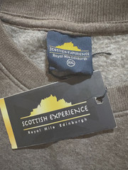 THE SCOTTISH EXPERIENCE ROYAL MILE CREW NECK PULLOVER SWEATSHIRT, 2XL, NWT