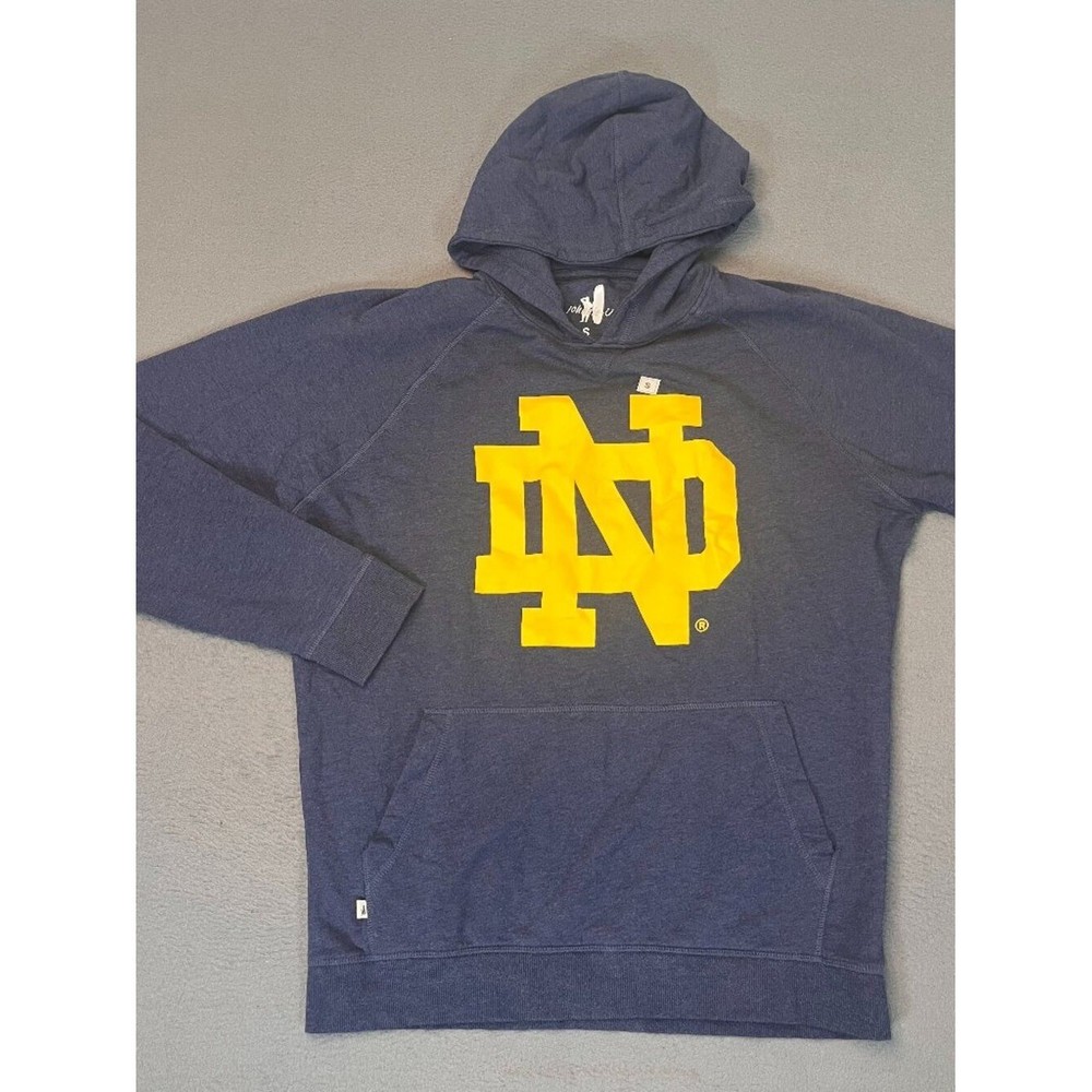 Notre Dame Johnnie O Hoodie Men’s Size Small Blue Play Like A Champion Football
