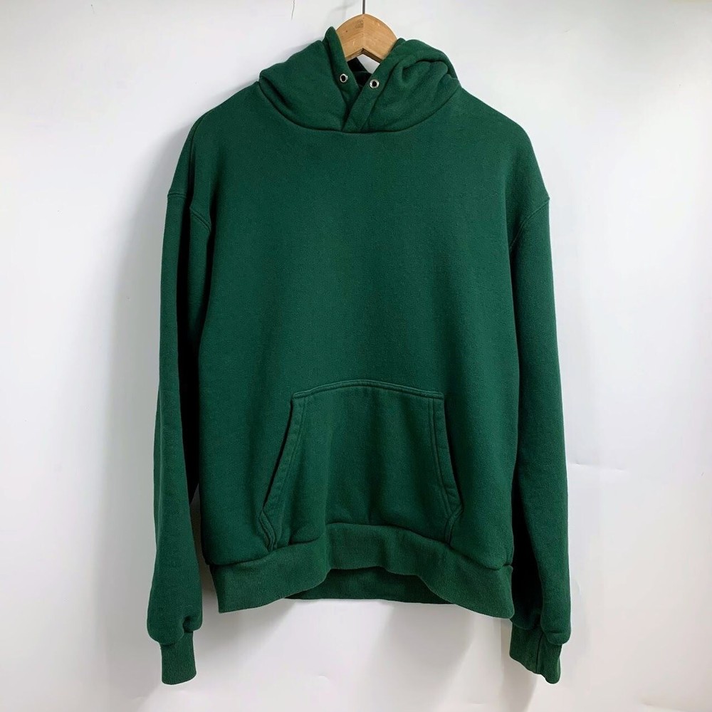 Richie Le Collection Men’s Cotton Pullover Green Daily Hoodie Size M