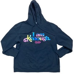 The Barbie Movie I Am Kenough Unisex Hoodie Mattel Size XL Black Sweatshirt