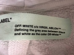 Off-White Temperature 0.5% Graphic Hoodie White Size M Unisex OMBB031S18192081