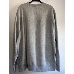 Nike NWOT Mens XXL Club Fleece Crewneck Sweatshirt Gray White Futura Logo