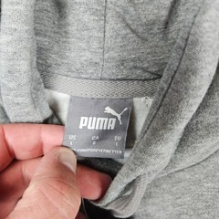 Puma Modern Basics 22 Hoodie Mens Large Gray Heather Pullover Sweatshirt