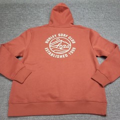 Hurley Mens Red Long Sleeves Pullover Hoodie with Pockets Size Large