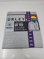 Hurley Men’s Sunny Side Hybrid Stretch Tagless UV T-Shirt 2XL Grey