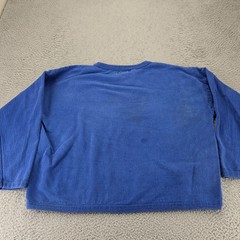 Bonjour Sweatshirt Mens One size Fits all Blue Vintage Outstanding