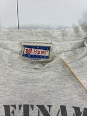 Vintage Vietnam Veteran US Army Crewneck Sweatshirt Size XL Distressed