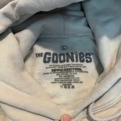 The Goonies Ripple Junction Graphic Hoodie Tan Sand Large 80s Movie Sweatshirt