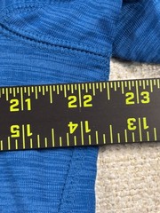 DSG Polarized 1/2 Zip Fleece Hooded Sweatshirt Men Large Heathered Blue Athletic