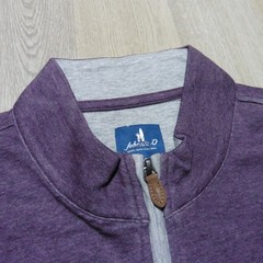 JOHNNIE-O Mens L LARGE SULLY PULLOVER 1/4 ZIP ROYAL PLUM PURPLE GOLF SWEATSHIRT