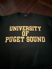 Vintage 1990s JanSport University of Puget Sound Sweatshirt Mens XL Green