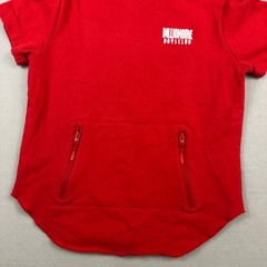 Billionaire Boys Club Hoodie Men Large Red Short Sleeve Curved Hem Pullover L