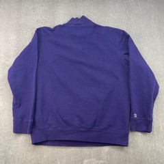 LSU Tigers Antigua Mens Large Purple Quarter 1/4 Zip Pullover Fleece Sweatshirt