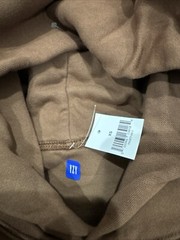 Yeezy X GAP Engineered by Balenciaga Double Layer Hoodie Mocha Brown Size XS