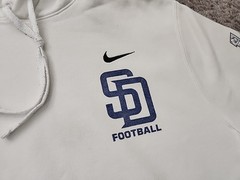 San Diego Crusaders Hoodie Mens L Pullover USA Flag Patriotic Nike Football