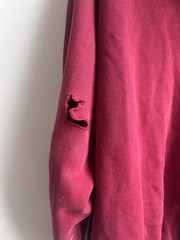 Vintage Triple 5 Soul 555 Soul Zip Up Hoodie Distressed Crimson NY Streetwear