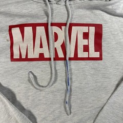 Marvel Comics Group Character Grid Hoodie | Heather Gray | XL