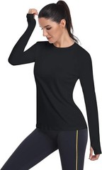SPF 50 Women Sun Protection Shirt UV Long Sleeve Hiking Top Quick Dry Outdoor To