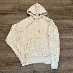 Champion Reverse Weave Pullover Hoodie Men’s Small Light Grey Oatmeal GF68 NWOT