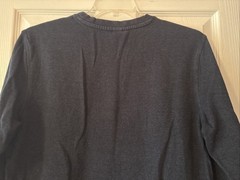 Basic H&M Men’s Navy Blue Knit Crew Neck Pullover Sweatshirt Long Sleeve Medium