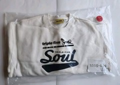 TRIPPLE 5 SOUL 555 SOUL CREWNECK SWEATSHIRT CREAM SIZE XL