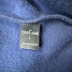 Steve’s Jeans Mens Full Zip Hoodie Sweatshirt Blue Large #0785