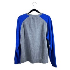 Fox Racing Motocross Sweatshirt Mens Medium Gray Blue Raglan Graphic Pullover
