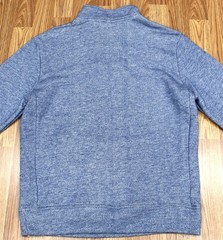 QUIKSILVER WATERMAN SWEATSHIRT COTTON/POLYESTER HEATHERED BLUE Sz MEDIUM, M