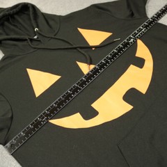 Coofandy Jack O’Lantern Grinning Halloween Hooded Sweatshirt Black Orange M