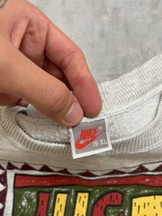 Nike Vintage 90s Crewneck Sweatshirt Oversized Grey Just Do It Size S-M
