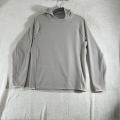 Lululemon Hoodie Mens M Dove Grey Gridliner Fleece Performance Pullover Gym