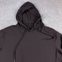 Comfrt Hoodie Mens Large Brown Pullover Oversized Baggy Hooded Stretch Comfort