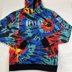 REASON MEN’S CLOTHING MULTI-COLOR PULLOVER HOODIE SWEATSHIRT – SIZE M