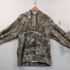 Browning Hoodie Men’s XL Green Brown Camo Realtree Edge Buckmark Hunting Outdoor