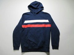 Gap Navy Blue Pullover Hoodie Red White Stripe Long Sleeve Men’s Size Small