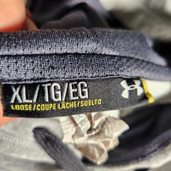 Under Armour All Season Gear Pullover Hoodie Men’s XL Gray Spell Out