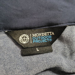 Mondetta Sweater Mens Large Blue 1/4 Zip Pullover All Seasons Sweatshirt