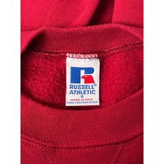 Vintage Russell Athletic Sweatshirt Small Mens Made USA Crewneck Deep Red