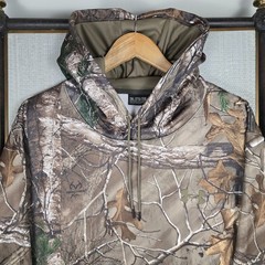 UNDER ARMOUR REALTREE XTRA Mens Hoodie Size 2XL Shortened Sleeves 30″ Camouflage