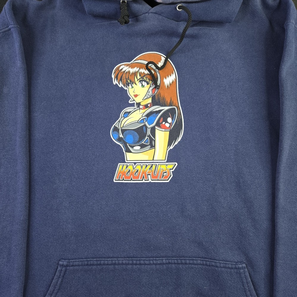Vintage Hookups Hook Ups Dream Girl Jeremy Klien Anime Skate Hoodie, XL 24×29″
