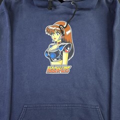Vintage Hookups Hook Ups Dream Girl Jeremy Klien Anime Skate Hoodie, XL 24×29″