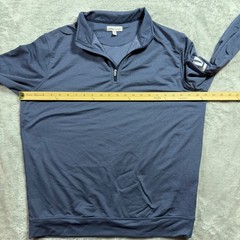 Peter Millar Pullover Mens Medium Blue Stretch Perth Performance Golf