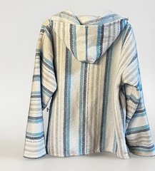 Molina Poncho Bohemian Mexican Baja Pullover Hoodie XL Hippie Beach Bum Coastal