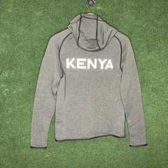 Sz S Nike Pro Elite Team Kenya Woven Gray Full Zip Hoodie CT4104-001 Men’s