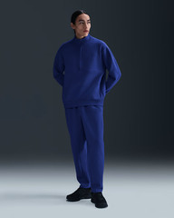 Nike 24.7 Mens Dri-FIT 1/2-Zip Soft Fleece Pullover Top Royal Blue M L