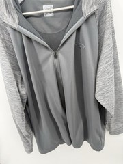 Callaway XXL Gray Full Zip Pullover Men 100% Polyester Golf Sweater Jacket