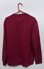 Izod Mens Pullover Casual Long Sleeve Sweatshirt Style Deep Red Shirt LOGO Sz XL